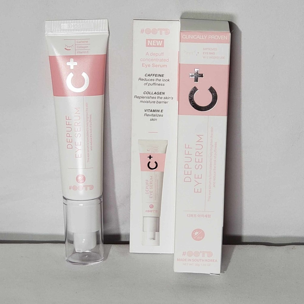 OOTD C+ Depuff Eye Serum Caffeine, Collagen, Vitamin E Exp 08/2027 NEW